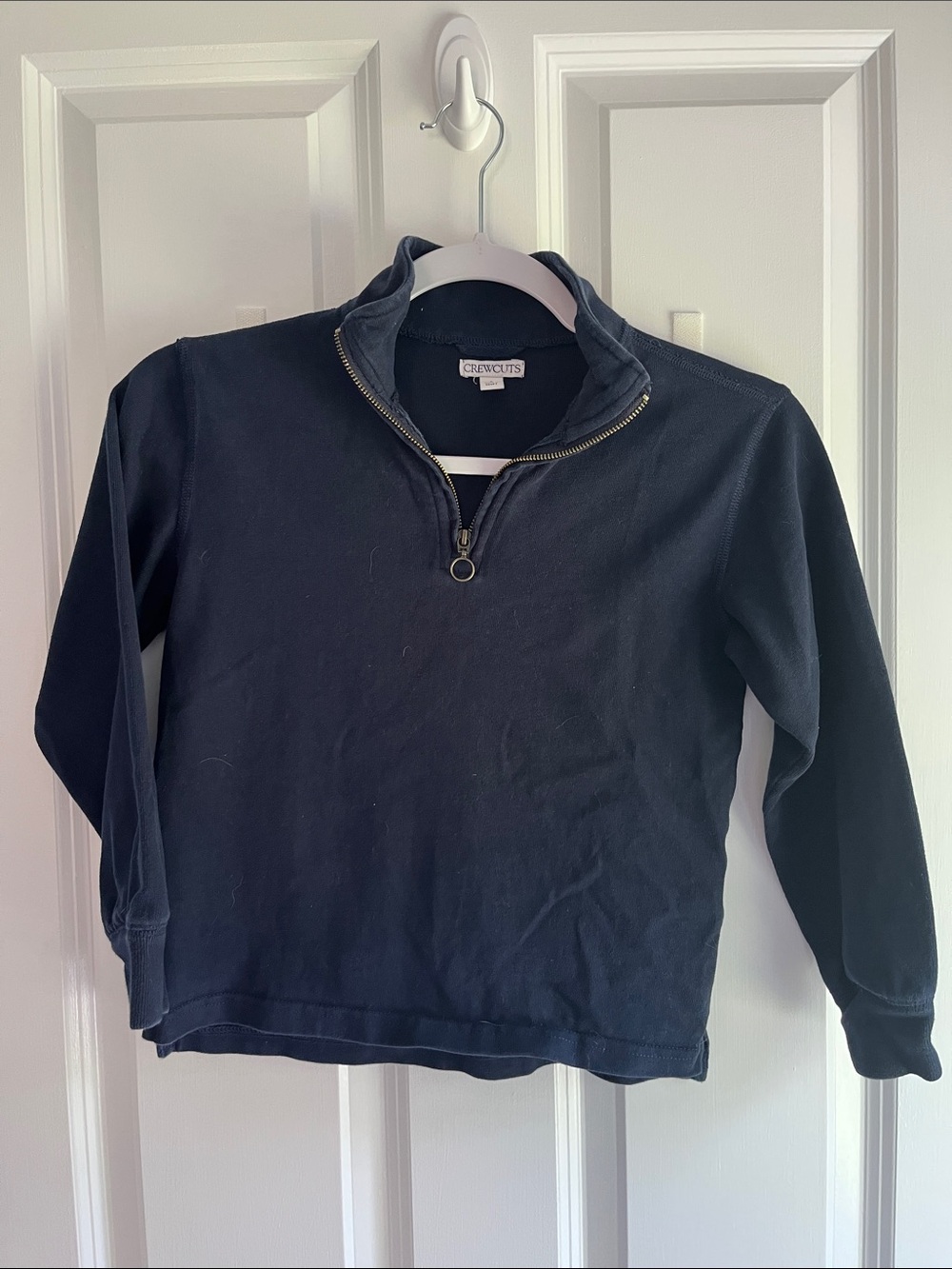Crewcuts Navy Half-Zip Mock Neck Sweater